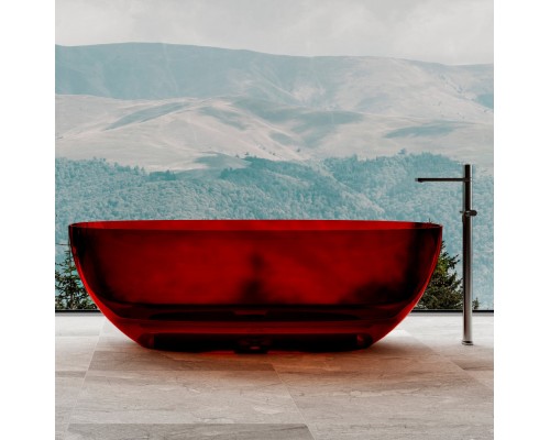 ABBER прозрачная ванна из полиэфирной смолы цвет красный 170x75x55 I AT9708Rubin ABBER прозрачная ванна из полиэфирной смолы цвет красный 170x75x55 I AT9708Rubin