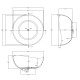 ABBER прозрачная ванна из полиэфирной смолы цвет розовый 150x150x64.6 I AT9705Koralle