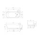 ABBER прозрачная ванна из полиэфирной смолы цвет бирюзовый 170x80x58 I AT9706Aquamarin