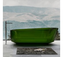 ABBER прозрачная ванна из полиэфирной смолы цвет зеленый 170x80x58 I AT9706Emerald