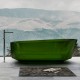ABBER прозрачная ванна из полиэфирной смолы цвет зеленый 170x80x58 I AT9706Emerald