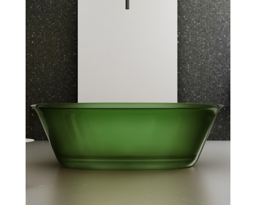 ABBER прозрачная ванна из полиэфирной смолы цвет зеленый 170x75x55 I AT9707Emerald
