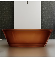 ABBER прозрачная ванна из полиэфирной смолы цвет коричневый 170x75x55 I AT9707Opal