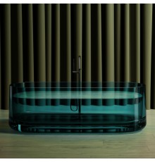 ABBER прозрачная ванна из полиэфирной смолы цвет бирюзовый 170x75x55 I AT9708Aquamarin