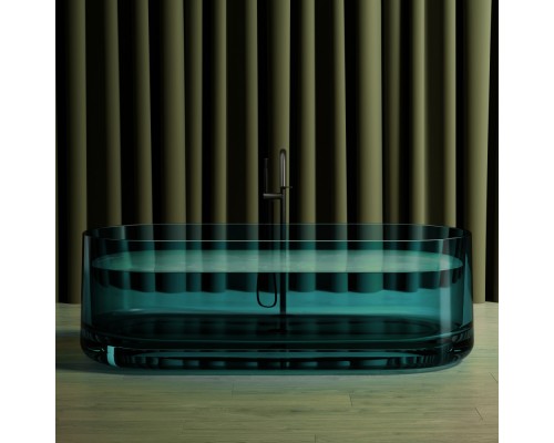 ABBER прозрачная ванна из полиэфирной смолы цвет бирюзовый 170x75x55 I AT9708Aquamarin ABBER прозрачная ванна из полиэфирной смолы цвет бирюзовый 170x75x55 I AT9708Aquamarin