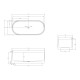 ABBER прозрачная ванна из полиэфирной смолы цвет бирюзовый 170x75x55 I AT9708Aquamarin