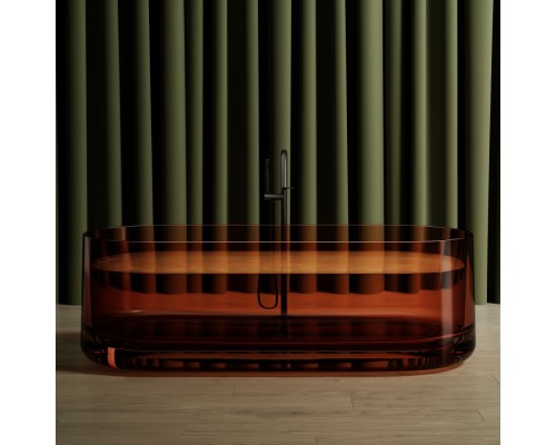 ABBER прозрачная ванна из полиэфирной смолы цвет коричневый 170x75x55 I AT9708Opal ABBER прозрачная ванна из полиэфирной смолы цвет коричневый 170x75x55 I AT9708Opal