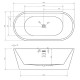 ABBER акриловая ванна слив-перелив стальной каркас 150x80x60 I AB9203-1.5