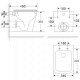 Комплект инсталляции AlcaPlast с подвесным безободковый унитазом GELBACH 043 GL-WT (сиденье ультратонкое микролифт) I кнопки смыва цвет белый