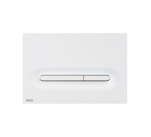 Кнопка и панель смыва пластиковая , AlcaPlast Linka ALCA белый матовый, soft touch M1876