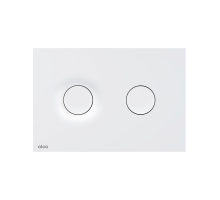 Панель смыва пластиковая, AlcaPlast Dot.Dot. ALCA с кнопкой смыва белый (white) M1976 круг