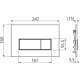 Кнопка и панель смыва, AlcaPlast ALCA вороненая сталь M57-GM-M