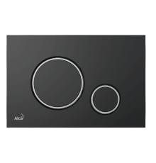 Кнопка и панель смыва, AlcaPlast ALCA хром серебро матовый, soft touch круг M778