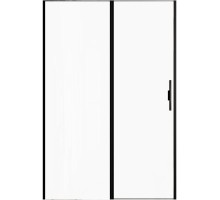 Душевая дверь Allen Brau Priority 140, 140 х 200 см, стекло прозрачное, профиль черный брашированный алюминий, 3.31012.BBA