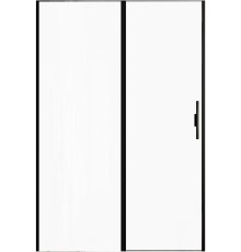 Душевая дверь Allen Brau Priority 140, 140 х 200 см, стекло прозрачное, профиль черный брашированный алюминий, 3.31012.BBA