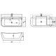 Акриловая ванна Allen Brau Infinity 2 170x78 2.21002.21 белый матовый