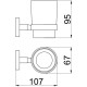 Стакан Allen Brau Priority 6.31002-31 белый/черный матовый