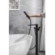 Смеситель для ванны с душем Allen Brau Infinity 5.21009-31 черный матовый (с внутренней частью)