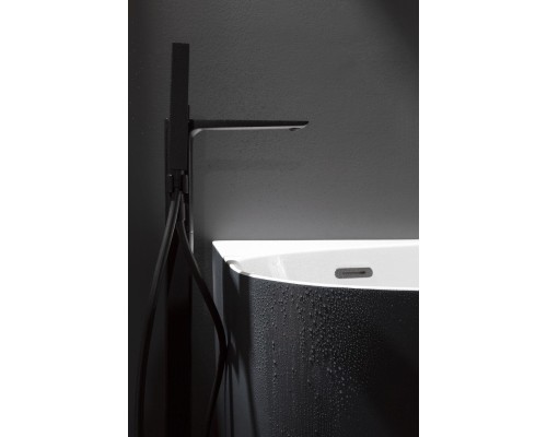 Смеситель для ванны с душем Allen Brau Infinity 5.21009-31 черный матовый (с внутренней частью)