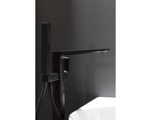 Смеситель для ванны с душем Allen Brau Infinity 5.21009-31 черный матовый (с внутренней частью)