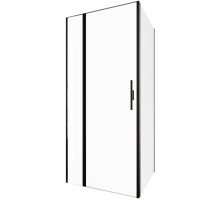 Душевой уголок Allen Brau Priority 90x90 черный браш, стекло 6 мм