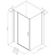 Душевой уголок Allen Brau Priority 100x80 3.31004.00 + 3.31013.00 хром