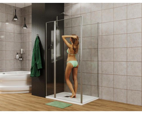 Душевой уголок Allen Brau Priority 100x90 3.31004.00 + 3.31016.00 хром