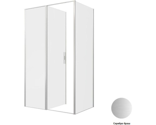 Душевой уголок Allen Brau Priority 120x80 3.31008.BA + 3.31014.BA серебро браш