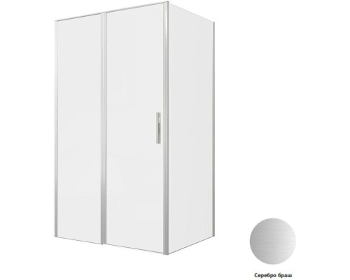 Душевой уголок Allen Brau Priority 120x90 3.31008.BA + 3.31017.BA серебро браш