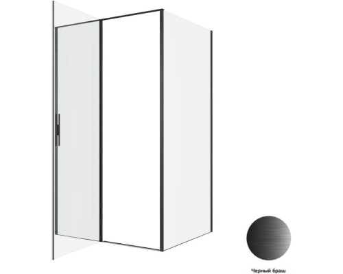 Душевой уголок Allen Brau Priority 120x90 3.31009.BBA + 3.31018.BBA черный браш