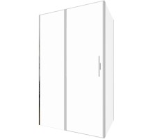 Душевой уголок Allen Brau Priority 120x100 серебро браш, стекло 6 мм