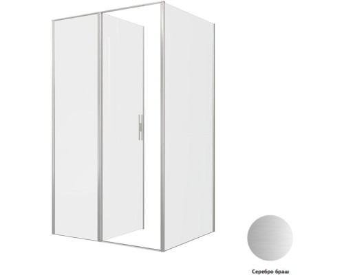 Душевой уголок Allen Brau Priority 120x100 3.31008.BA + 3.31020.BA серебро браш