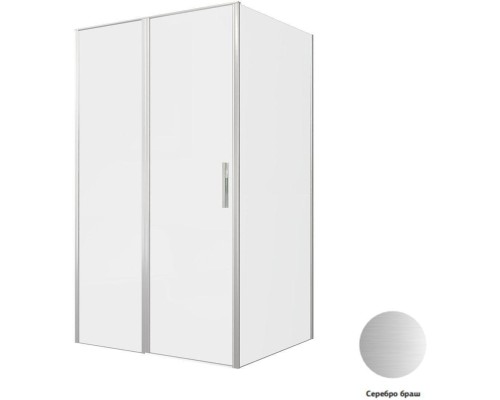 Душевой уголок Allen Brau Priority 120x100 3.31008.BA + 3.31020.BA серебро браш