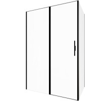 Душевой уголок Allen Brau Priority 140x80 черный браш, стекло 6 мм