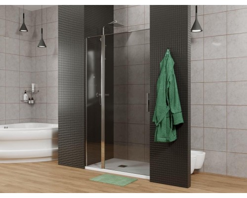Душевая дверь Allen Brau Priority 120, 120 х 200 см, стекло прозрачное, профиль хром, 3.31007.00G