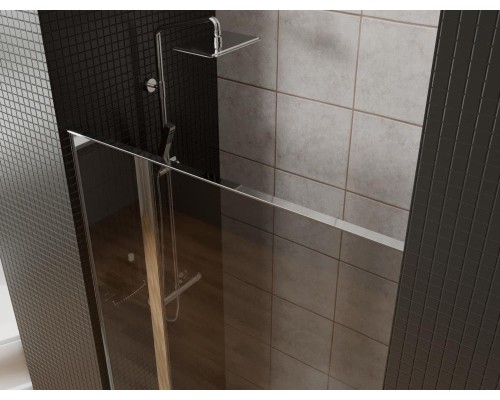 Душевая дверь Allen Brau Priority 120, 120 х 200 см, стекло прозрачное, профиль хром, 3.31007.00G