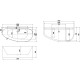 Акриловая ванна Allen Brau Priority 5 А 160x78 2.31005.21A белый матовый