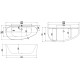 Акриловая ванна Allen Brau Priority 5 В 160x78 2.31005.21B белый матовый