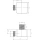 Водорозетка Allen Brau Infinity 42x56 черный