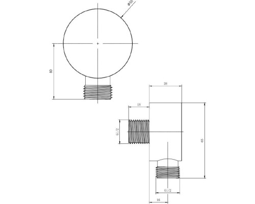 Водорозетка Allen Brau Priority 50x65 черный