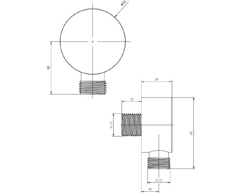 Водорозетка Allen Brau Priority 50x65 никель