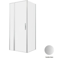 Душевой уголок Allen Brau Priority 90x80 серебро браш, стекло 8 мм