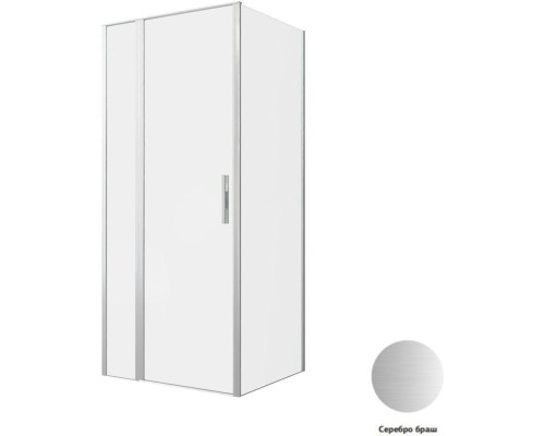 Душевой уголок Allen Brau Priority 90x80 3.31026.BA + 3.31041.BA серебро браш