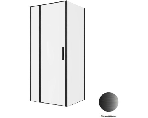 Душевой уголок Allen Brau Priority 90x80 3.31027.BBA + 3.31042.BBA черный браш