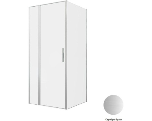 Душевой уголок Allen Brau Priority 90x90 3.31026.BA + 3.31044.BA серебро браш