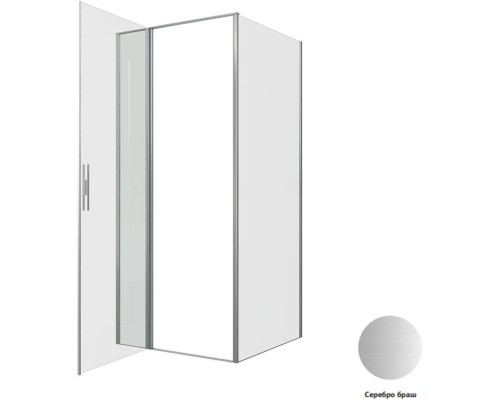 Душевой уголок Allen Brau Priority 90x90 3.31026.BA + 3.31044.BA серебро браш