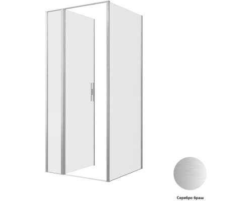 Душевой уголок Allen Brau Priority 90x90 3.31026.BA + 3.31044.BA серебро браш