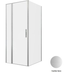 Душевой уголок Allen Brau Priority 90x100 серебро браш, стекло 8 мм
