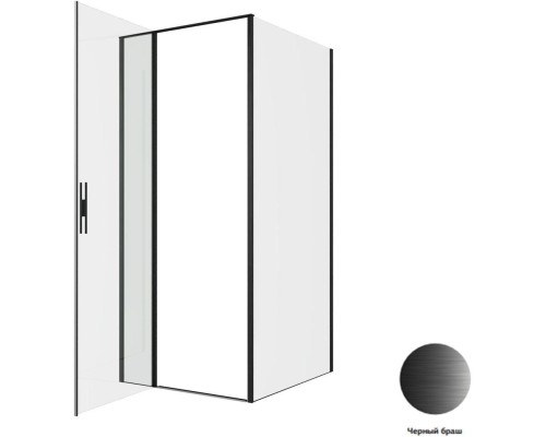 Душевой уголок Allen Brau Priority 90x100 3.31027.BBA + 3.31048.BBA черный браш