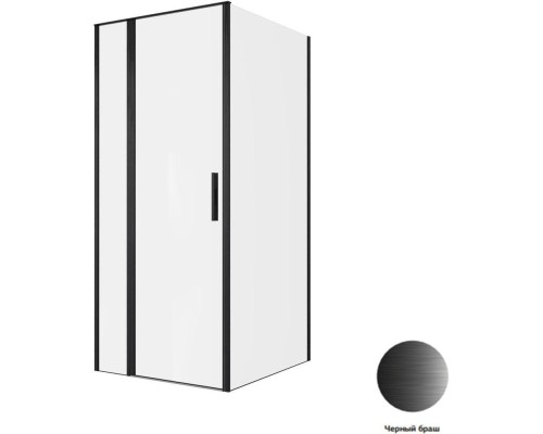 Душевой уголок Allen Brau Priority 90x100 3.31027.BBA + 3.31048.BBA черный браш